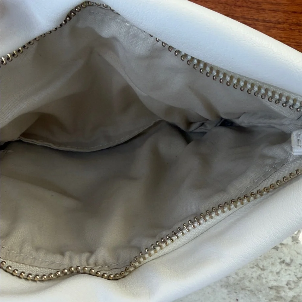 Chloe Parfum White and Cream Canvas Cosmetics Bag
